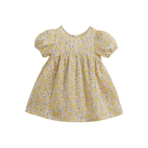MARC JANIE Детское платье желтый цветочный узор детский