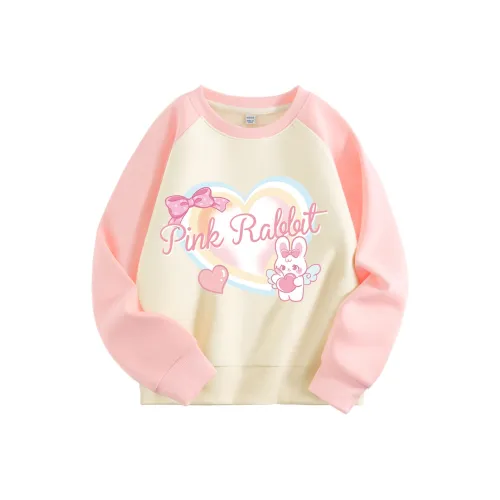 La Chapelle Kids Толстовка Ледяной Розовый Розовое Сердечко Кролик Подростки