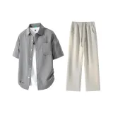 Дымчато-серый + Вересковый серый