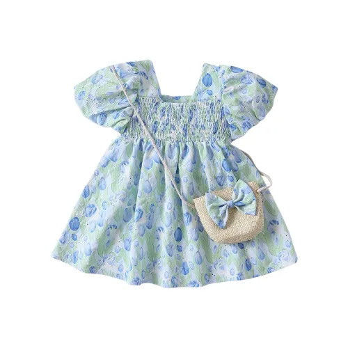 Dis Rabbit Детское платье синий зеленый