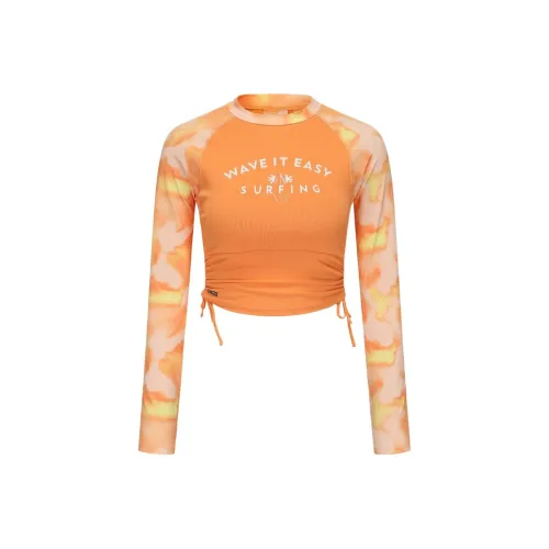 DECATHLON OLAIAN100 Collection Двухкомпонентный купальник женский оранжевый