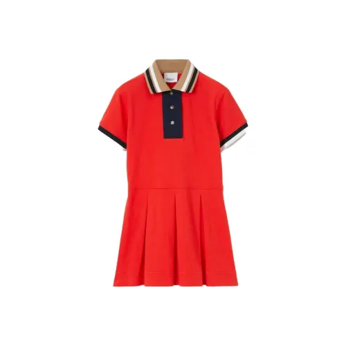 Burberry Красные Платья для Девочек