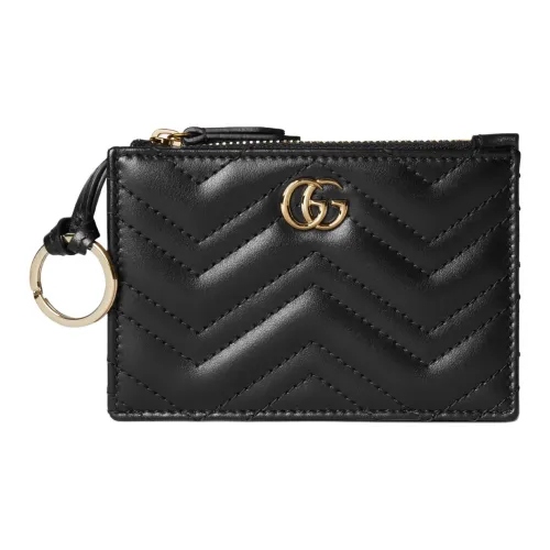 GUCCI GG Marmont Кожа Key Pouch Стандартный Женский Черный