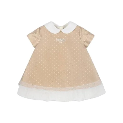 FENDI Малыш Платье Бежевый Infant и Toddler