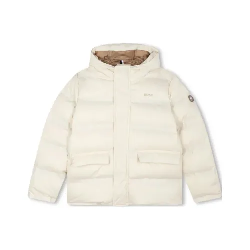Hugo Boss Хлопковый пуховик Белый Детский