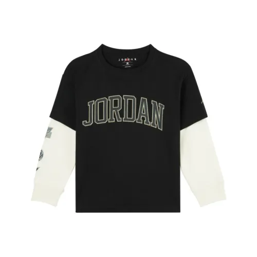 Джордан T Рубашка Глубокий Черный Подростки