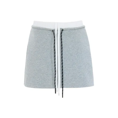 ZSFA Повседневные короткие юбки Женские Белый Серый