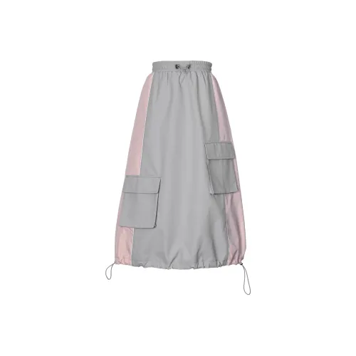 SNBL Повседневный Длинный Юбка Женская Серого цвета