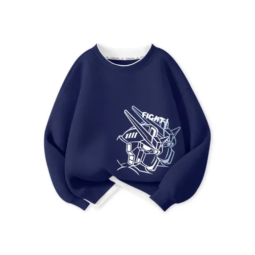 Хлопок Свитшот Темно-Синий Детский