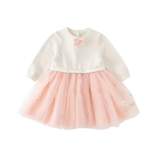 DAVE&BELLA Серо-розовые Платья для детей