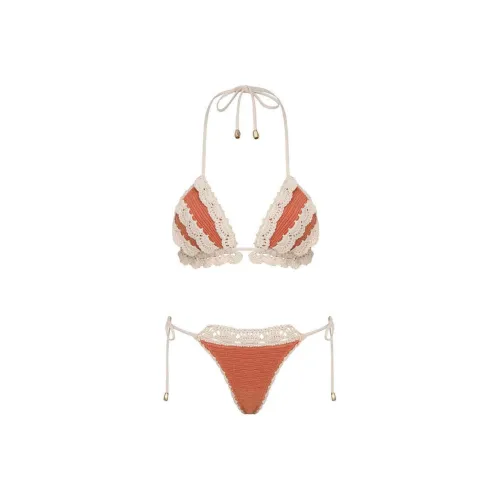 Zimmermann SS25 Бикини Женские Коралловый