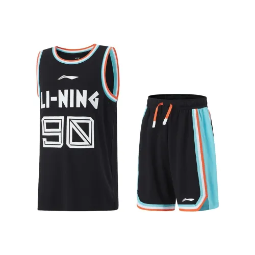 LINING YOUNG Повседневная Спортивная Одежда Черный Черный и Синий Подростки