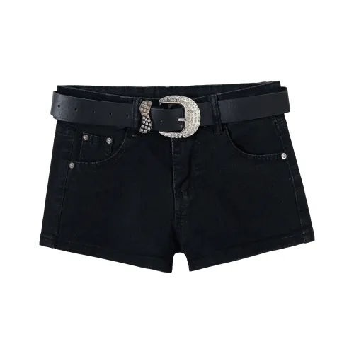 KAZAN Джинсовые шорты Женские Черные