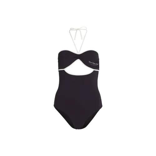 KARL LAGERFELD Ван-Пис Купальник Женский Черный