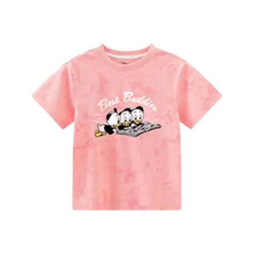 Disney T-рубашка Розовая Текстурированная Дональд Дак Для детей 3-7 лет