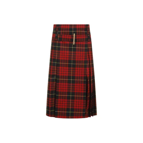 Alexander McQueen Повседневный Длинный Юбка Женские Красный