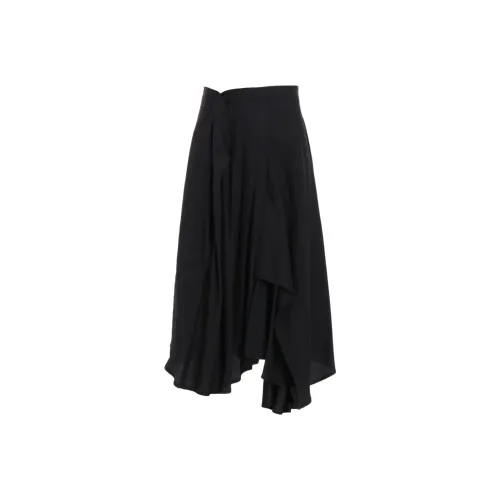 Yohji Yamamoto Femme SS25 Повседневный Длинный Юбка Женские Черный