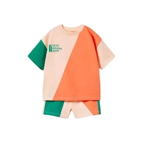 ZARA Повседневная Спортивная Одежда Детская Оранжевая Зеленая