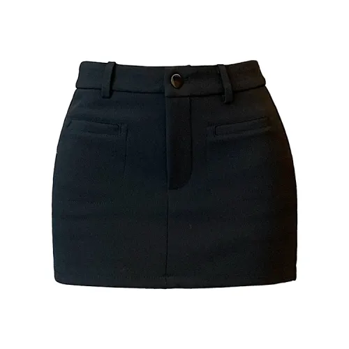 HTHK Повседневные короткие юбки Женские Черный