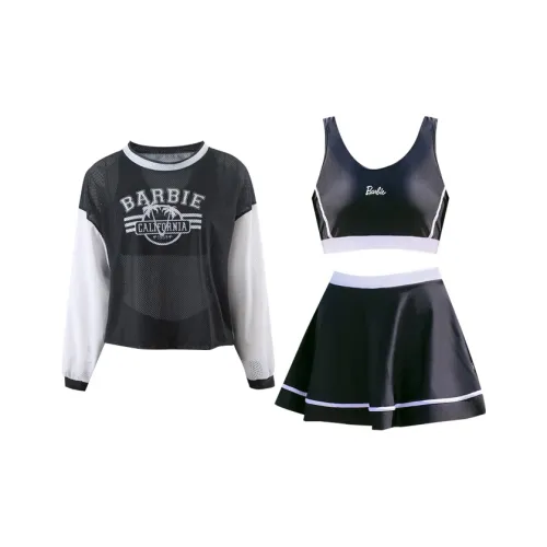 Барби Двухкомпонентный Купальник Женский Черный