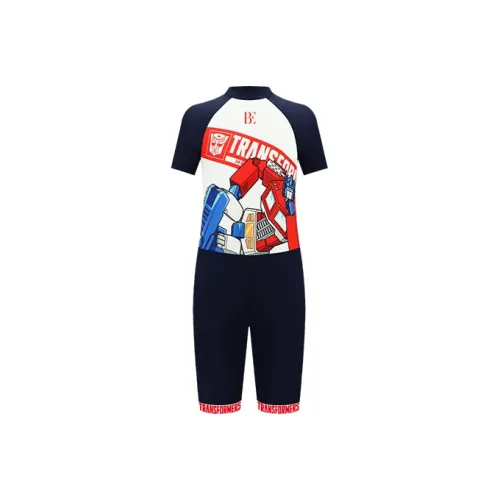 BALNEAIRE/van Der Ann X Трансформеры Co Бренд Синий и белый Оптимус Прайм Kids Купальники