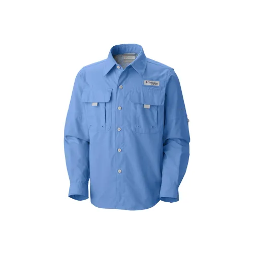 Columbia PFG Bahama™ Рубашка Синяя Детская