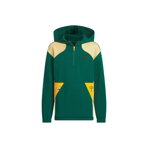 Adidas Толстовка CITY ESCAPE FW24 GRAPHIC CREW Свитер Зеленый Подростки