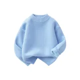 Светло-синий (с флисовой подкладкой, свитер)