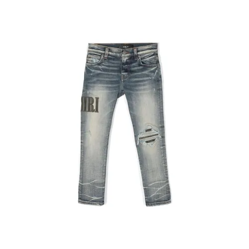 AMIRI Джинсы Kids светло-синего цвета