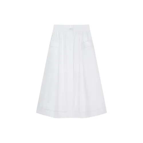 Teenie Weenie Повседневный Длинный Юбка Женская Белая