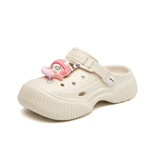 La Chapelle Бизнес Повседневный Универсальный Сабо Женские Бежевый