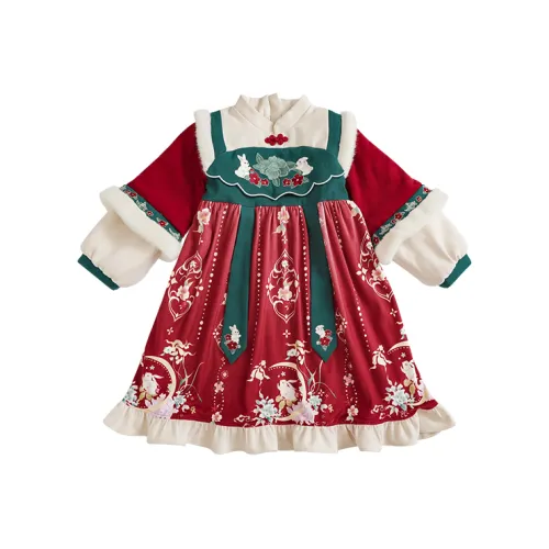 YOEHYAUL Детское платье дошкольное красное