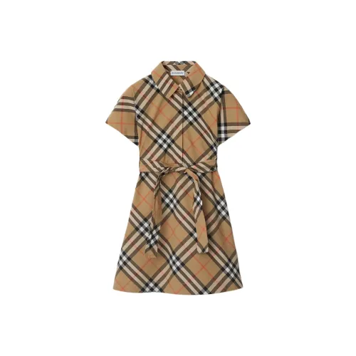 Burberry Архивный бежевый Kids Платья