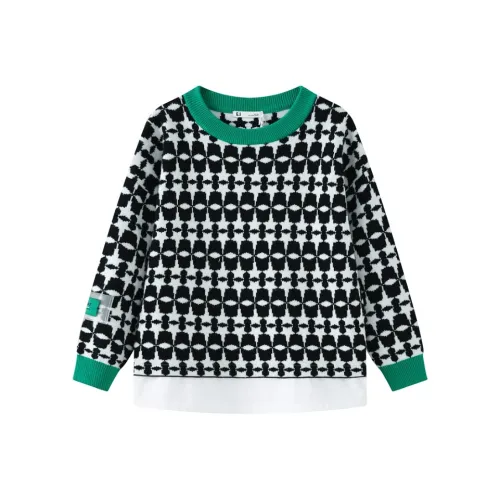 E.I Свитер Бежевый Белый Черный Комплект для малышей