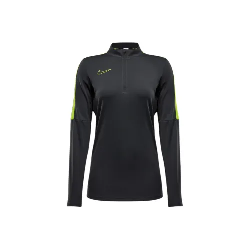 nike Dri Fit ACADEMY FW24 Футбол Тренировочный Топ Футбол Джерси Женский Темно-серый Фуксия Фуксия