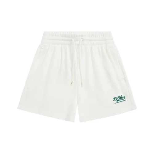 LINING Sports Life Collection Сливочный Женские Спортивные шорты