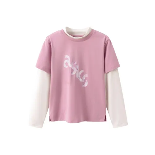 Asics Japanese style light trend T-Shirt Purple Teenagers