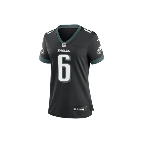 nike NFL DeVonta Smith Philadelphia Eagles Регби Джерси Женские Черный