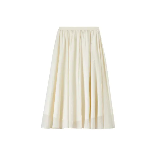 SENTUBILA Повседневная длинная юбка женский абрикос