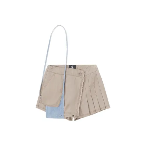 Converse Повседневные шорты Женские Зеленые