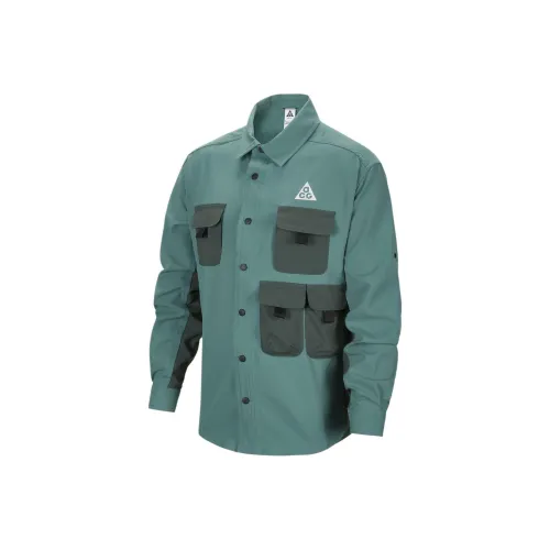 Nike Рубашка ACG 'DEVASTATION Trail' Coastal Синий Vintage Зеленый Черный Mountain Белый Детский