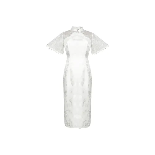 Одежда Cut By Time Чонсам Женская Белая