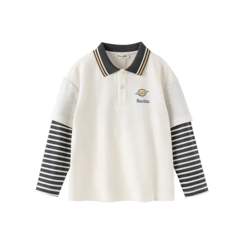 DAVE BELLA Длинный рукав Т-рубашка экрю для детей