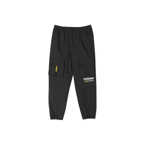 Skechers Environmental Protection Темно-черные Детские Вязаные Тренировочные Брюки