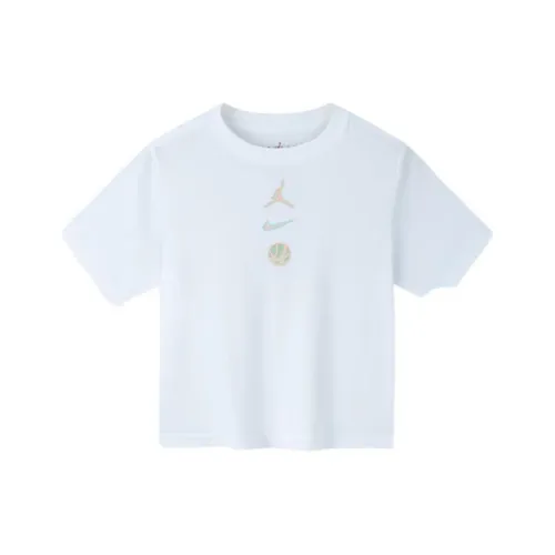 Джордан T Рубашка Чисто белый Children Возраст 3-7 лет