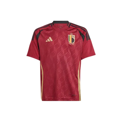Adidas T-рубашка Футбол Бельгия 24 Дом Джерси Kids Красный Детский