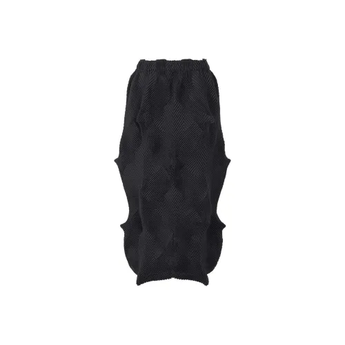 ISSEY MIYAKE FW24 Повседневная длинная юбка женская черная