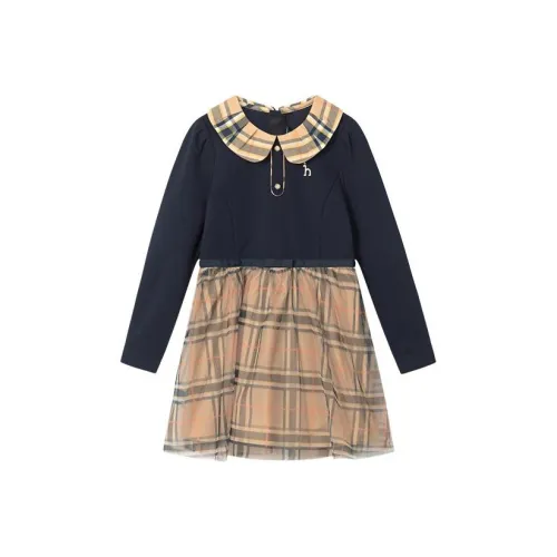 HAZZYS Темно-синие Платья для девочек