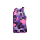 Розово-фиолетовый леопард с смешанным принтом