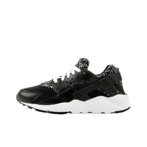 Nike Huarache Run Anti KICK Амортизация Низкий Топ Детские Беговые Кроссовки Черный Подростки